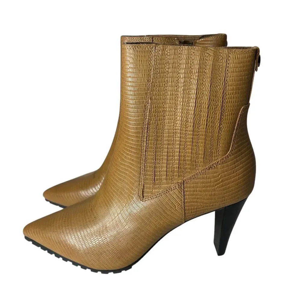 Donald Pliner Deniz Pointed Toe Bootie Caramel Size 6